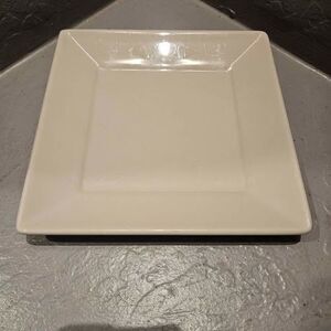 Homer Laughlin Square White Dinner Plate or Tray 8.5"